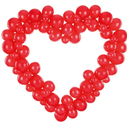 Guirnalda de Globos Arco Corazón "Hazlo tu mismo". Color Rojo o Rosa - Narosa Sweet Party Barcelona