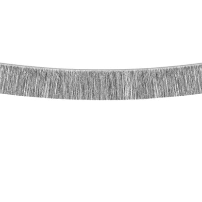 Guirnalda de flecos plateados 20×135 cm para fiestas