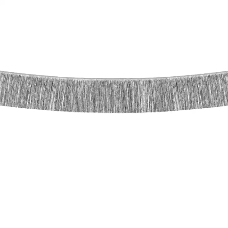 Guirnalda de flecos plateados 20×135 cm para fiestas