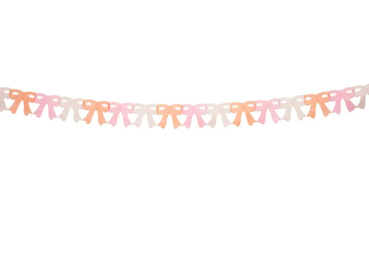 Guirnalda de Papel con Lazos - 3 m, Colores Surtidos