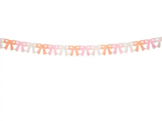 Guirnalda de Papel con Lazos - 3 m, Colores Surtidos - Narosa Sweet Party Barcelona