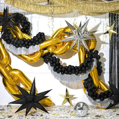 Decoración elegante con guirnalda de globos DIY