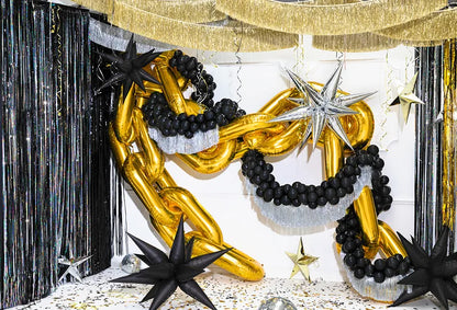 Gold Chain Foil Balloon Garland