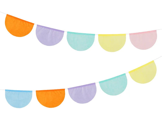 Multicolor Tissue Paper Garland