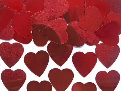 Confeti de Corazones Rojos