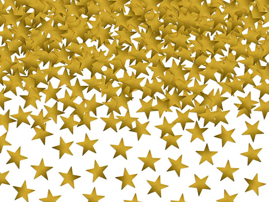 Estrelles de confeti daurat de 10mm. 30g