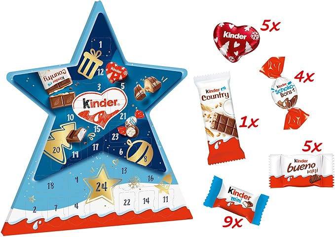 Calendario Adviento Kinder Estrella