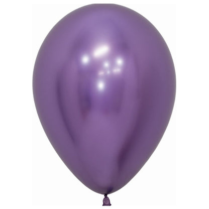 Globo Látex R5 Cromado Sólido 13 cm - Unidad o Pack de 50