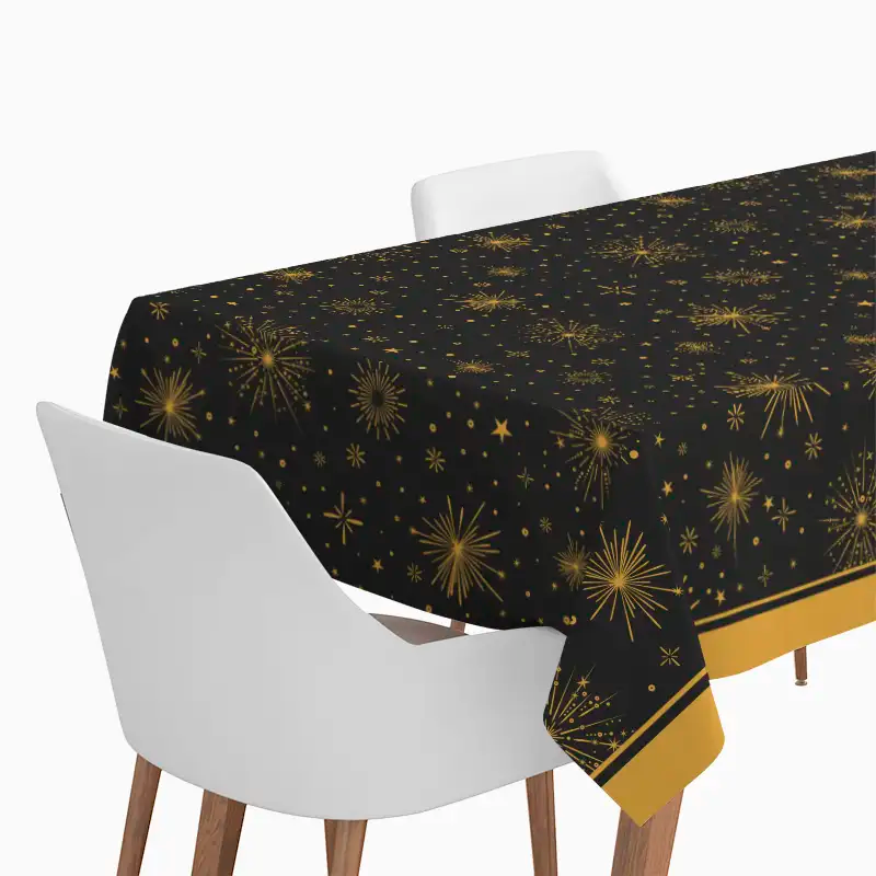 Mantel papel impermeable Feliz Año Nuevo 1.40×2.20 m