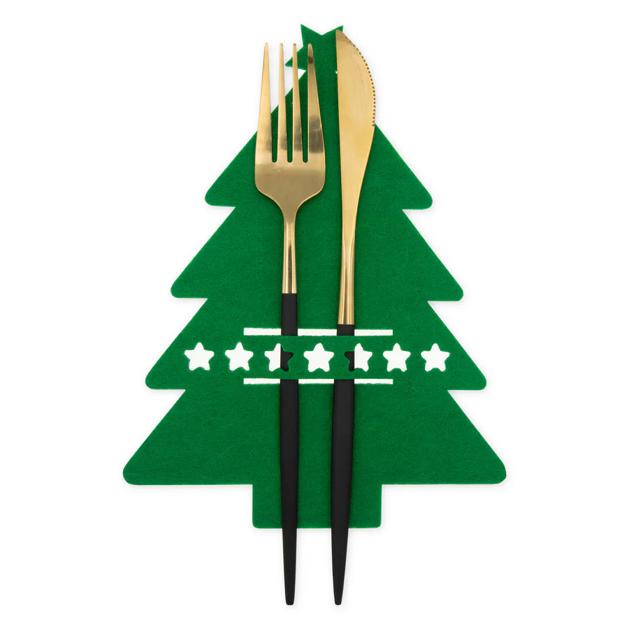 Christmas Tablecloths Green Christmas Tree. Set of 6 pcs.
