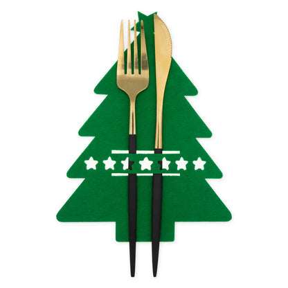 Christmas Tablecloths Green Christmas Tree. Set of 6 pcs.