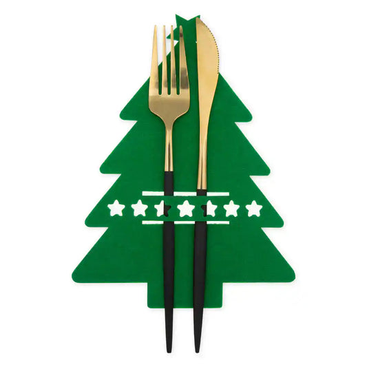 Christmas Tablecloths Green Christmas Tree. Set of 6 pcs.
