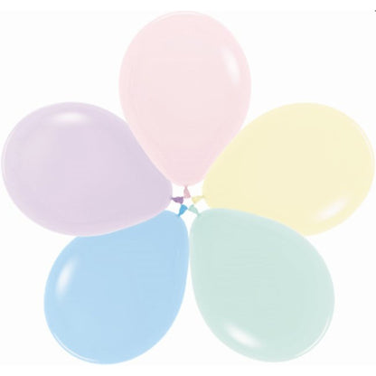 Globo Látex R12 Pastel 30 cm - Unidad o Pack de 50