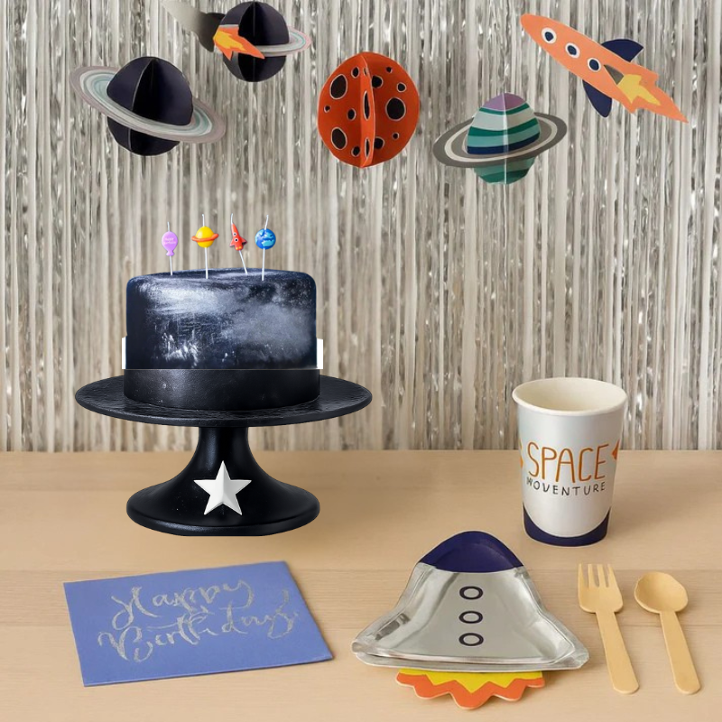 Pack Festa Espacial – Decoració + Vaixella