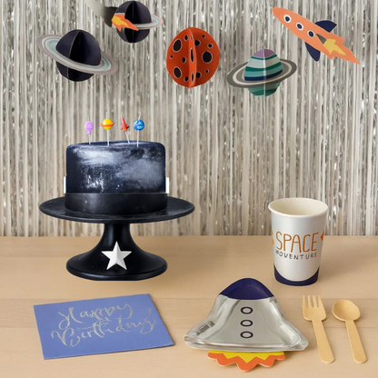 Pack Festa Espacial – Decoració + Vaixella