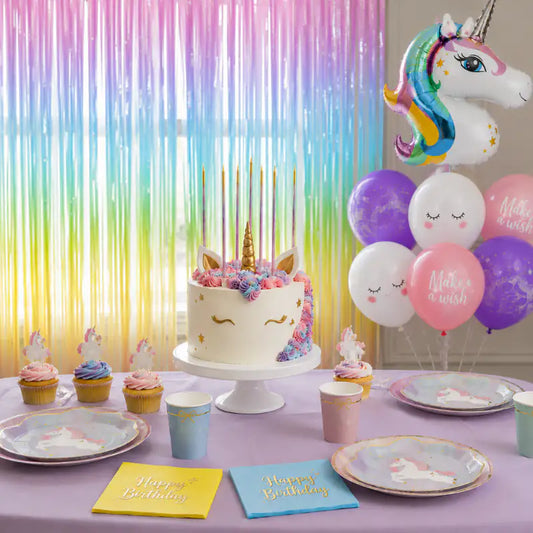 Pack Fiesta Unicornio – Decoración y Menaje Cumpleaños - Narosa Sweet Party Barcelona
