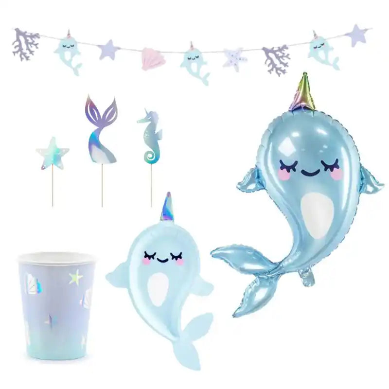Pack Narval – Decoración Cumpleaños Completa - Narosa Sweet Party Barcelona