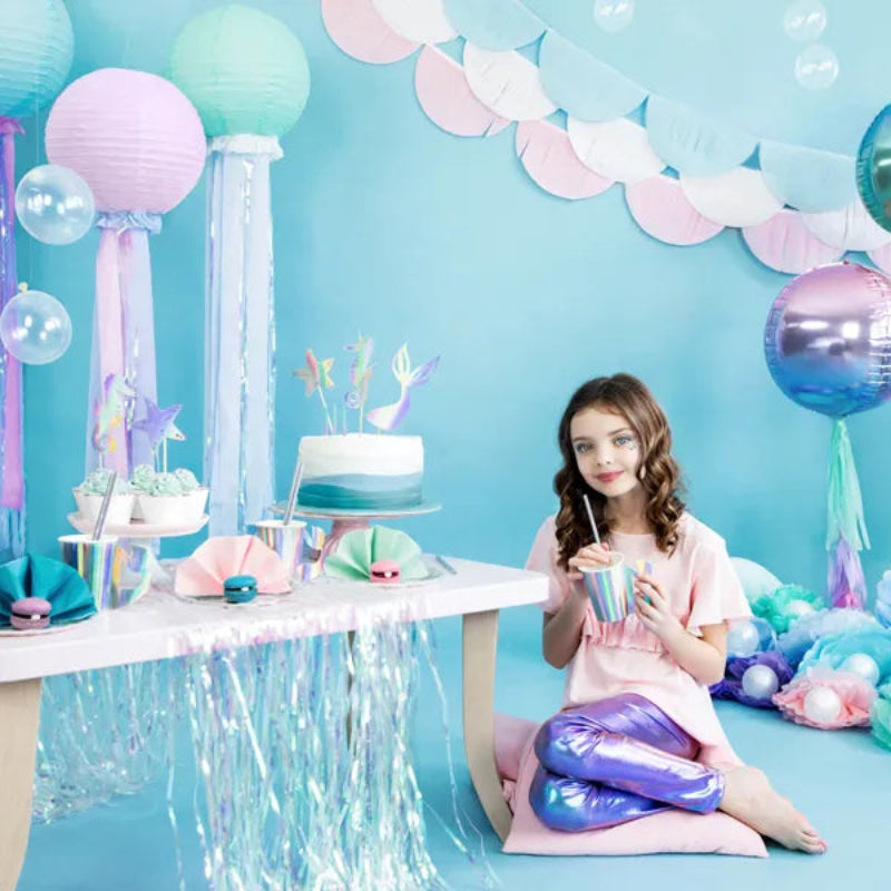 Pack decoración cumpleaños Narval completo con globo