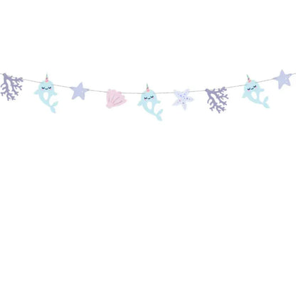 Pack Fiesta Cumpleaños Narval – Decoración Completa
