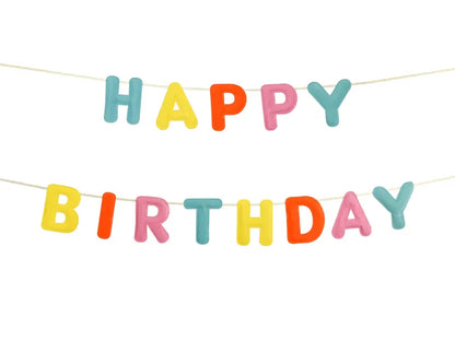 Pancarta de Fieltro, Feliz Cumpleaños 3m