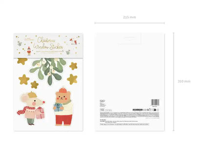 Pegatinas navideñas para ventana Feliz Navidad