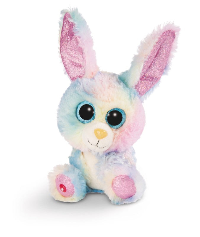 Peluche GLUBSCHIS Conejito Rainbow Candy 15 cm.