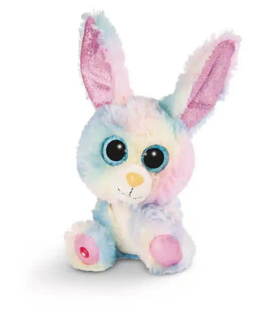 Peluche GLUBSCHIS Conejito Rainbow Candy 15 cm. - Narosa Sweet Party Barcelona
