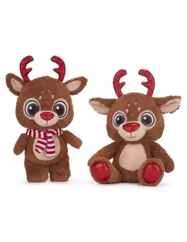 Peluche Reno Navideño 23 cm – Suave y Adorable - Narosa Sweet Party Barcelona
