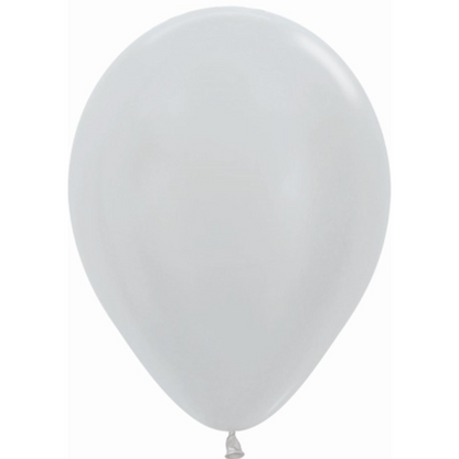 Globo Látex R12 Perlado 30 cm - Unidad o Pack de 50