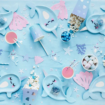 Platos Narval para candybar o mesa infantil
