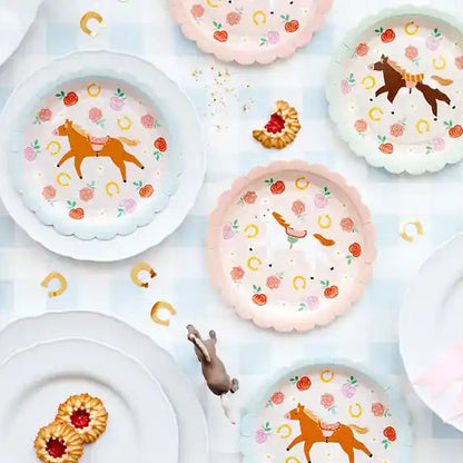 Platos Caballos 18cm - 6 unidades - Narosa Sweet Party Barcelona