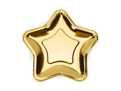 Platos Estrella 18cm. Dorado o Plata - Narosa Sweet Party Barcelona
