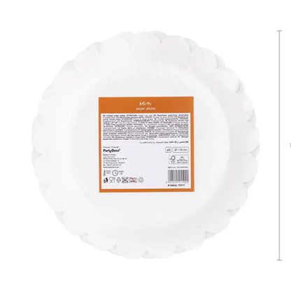 Platos de Papel Sol 18 cm - Pack de 6, Colores Mixtos - Narosa Sweet Party Barcelona