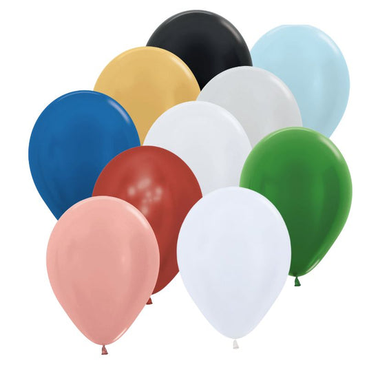 Pearlescent Latex Balloons R12/30cm - Unit or Bag of 50
