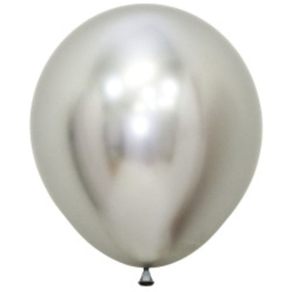 Globo Látex R18 Cromado 45 cm - Biodegradable