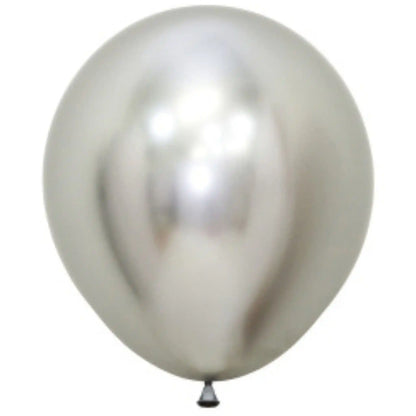 Globo Látex R18/45cm Cromado - Biodegradable - Narosa Sweet Party Barcelona