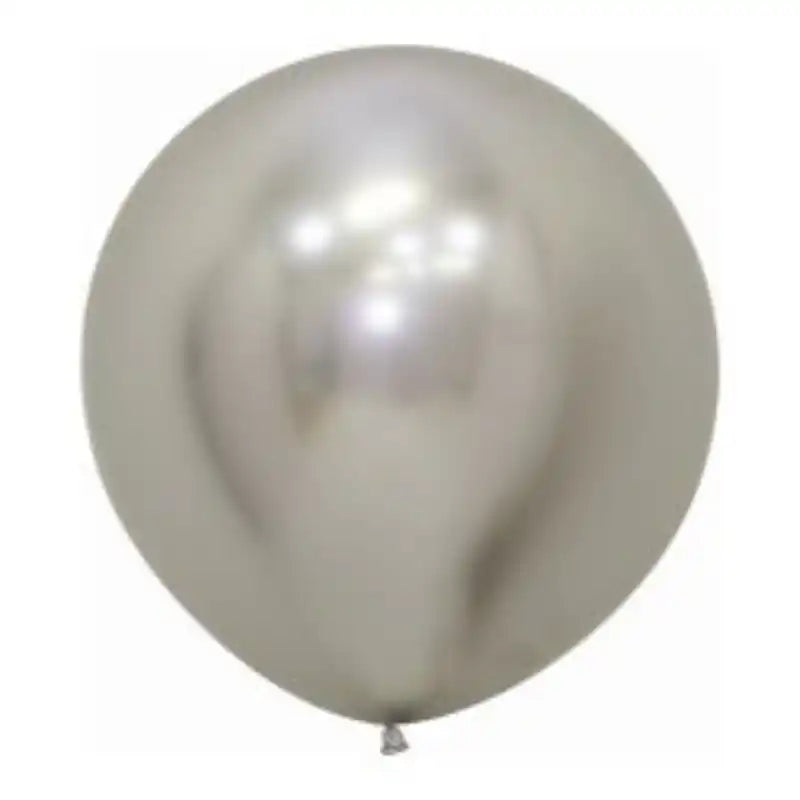 Globo Látex R24/61cm Cromado - Biodegradable
