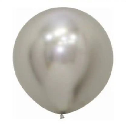 Globo Látex R24/61cm Cromado - Biodegradable
