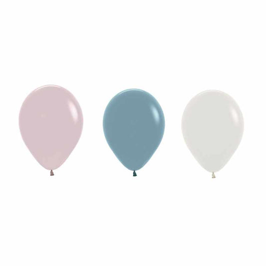 Latex Balloon R5/13cm Dark Pastels - Single Unit or Pack of 100