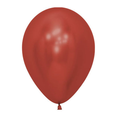 Solid Chrome Latex Balloon R5/13cm - Single Unit or Pack of 50