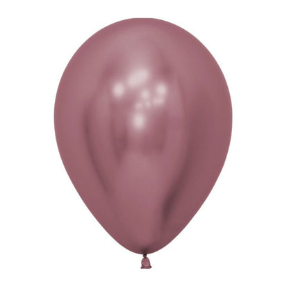 Solid Chrome Latex Balloon R5/13cm - Single Unit or Pack of 50