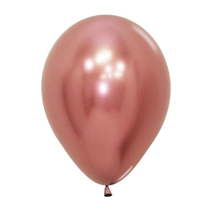 Solid Chrome Latex Balloon R5/13cm - Single Unit or Pack of 50