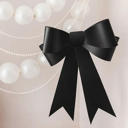 DIY Black Decorative Bow 55x71 cm - Self-assembly
