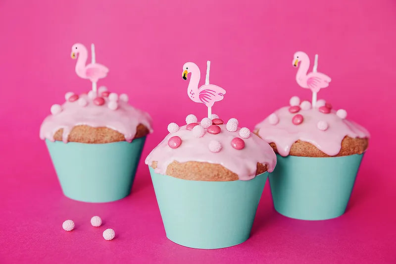 Flamingo Birthday Candles