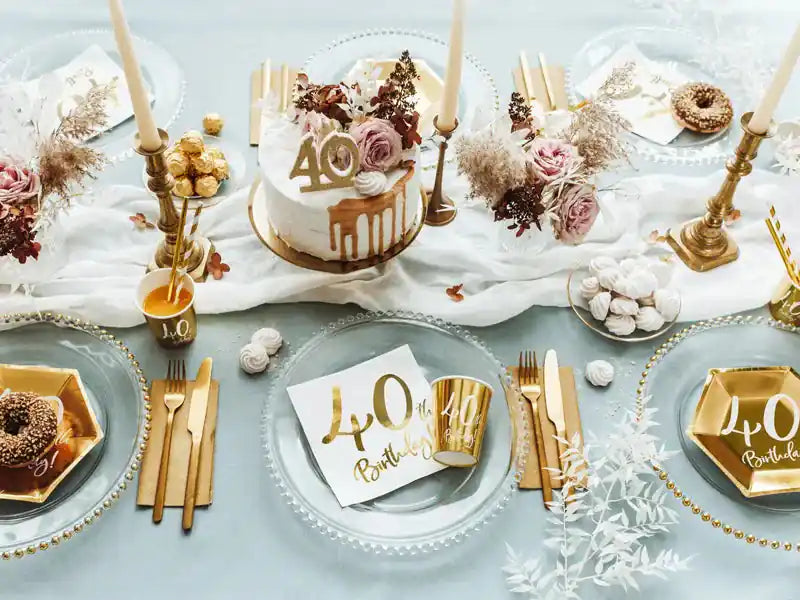 Velas Glitter Dorada - Narosa Sweet Party Barcelona
