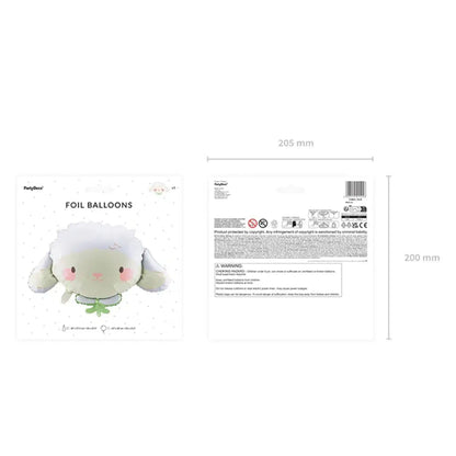 Metallic Sheep Balloon 87x57.5 cm - Suitable for Air and Helium