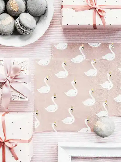 Servilletas Cisne Encantador de 11,5x13,5cm. - Narosa Sweet Party Barcelona