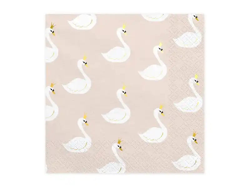 Servilletas Cisne Encantador de 11,5x13,5cm. - Narosa Sweet Party Barcelona