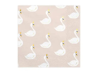 Servilletas Cisne Encantador de 11,5x13,5cm. - Narosa Sweet Party Barcelona