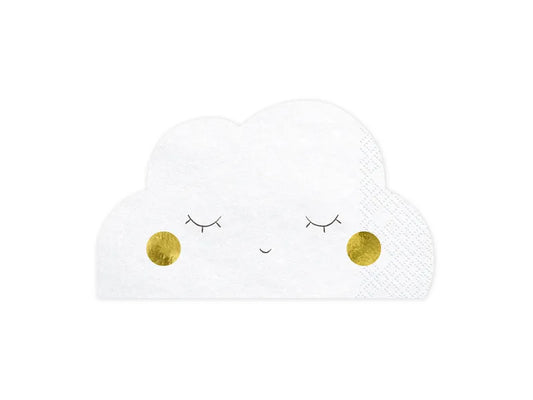 Cloud napkins measuring 16x9.5cm.